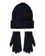 Ensemble bonnet et gants Enfant COZY BEANIE AND GLOVE SET Noir