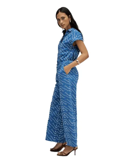 Pantalon Femme Chino Large Brodé