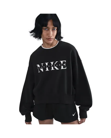 Sweat Femme W NSW PHNX FLC CREW GLS Noir