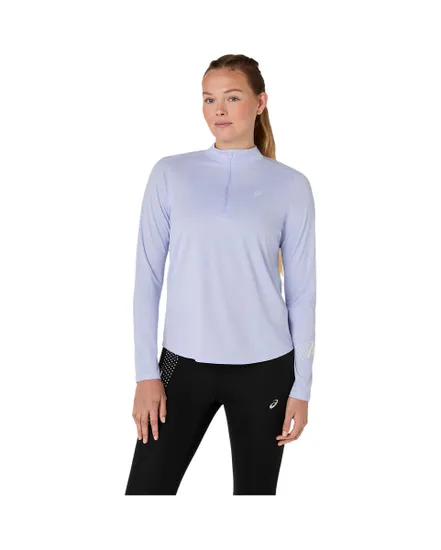 Haut d'entrainement Femme ICON 1/2 ZIP LS TOP Bleu
