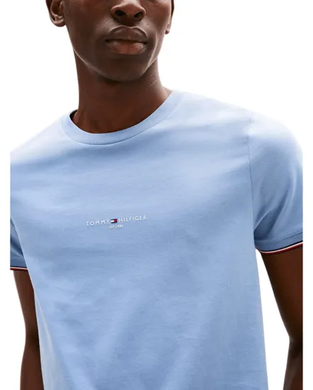 T-shirt col rond Homme TOMMY LOGO TIPPED TEE Bleu Vif