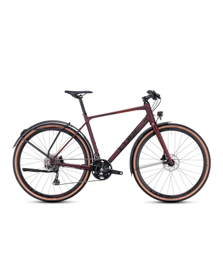 Vélo fitness Homme NULANE RACE FE Bordeaux/Noir