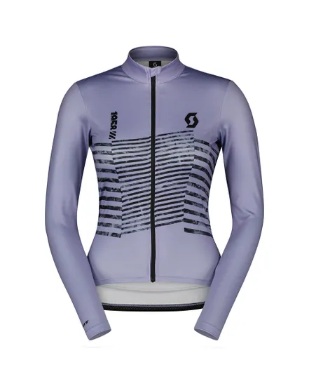 Maillot manches longues Femme RC TEAM WARM GRAPHICS Violet