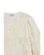 Blouse Femme Broderie 3D Relief Blanc Crème