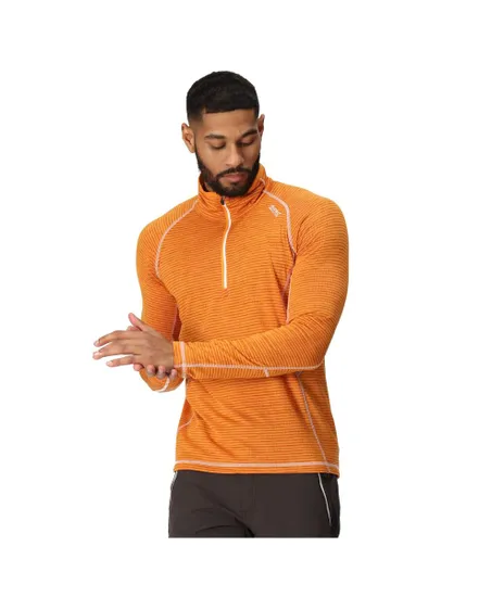 Haut col zip Homme Yonder Orange