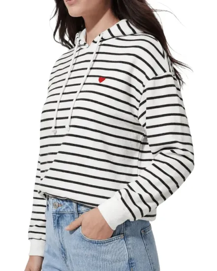 Sweat À Capuche Femme PCCHILLI LS Hoodie Stripes
