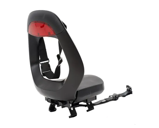 Porte-bébé à montage sur porte-bagages avec pieds YEPP JUNIOR BUDGET Noir