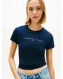 T-shirt Femme TJW SLIM LINEAR TEE EXT Bleu