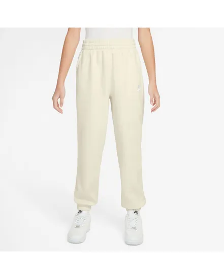 Pantalon de survetement Fille G NSW CLUB FLC LOOSE PANT LBR Beige