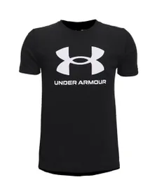 T-shirt Enfant UA B SPORTSTYLE LOGO SS Noir