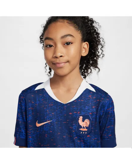 Maillot de football Enfant plus agé FFF Y NK DF STAD JSY SS HM Bleu