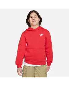 Sweat à capuche manches longues Enfant K NSW CLUB FLC HDY LBR Rouge