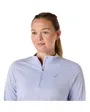 Haut d'entrainement Femme ICON 1/2 ZIP LS TOP Bleu