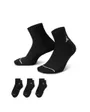 Lot de 3 paires de chaussettes U J ED CUSH POLY ANKLE 3PR 144 Noir