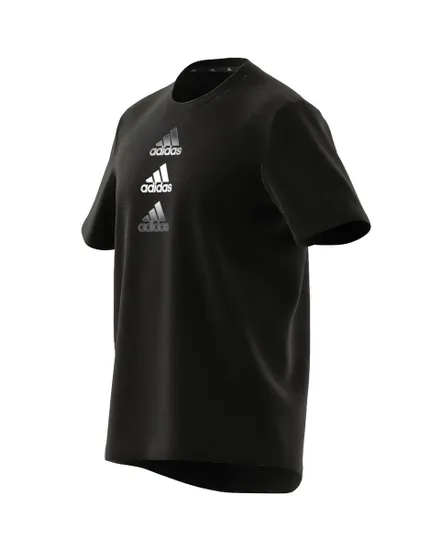 Tee shirt manche courte Homme D2M LOGO TEE Noir