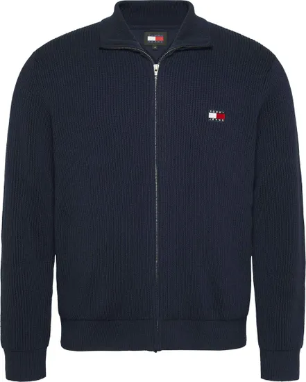 Pull zip Homme TJM SLIM XS BADGE ZI Bleu