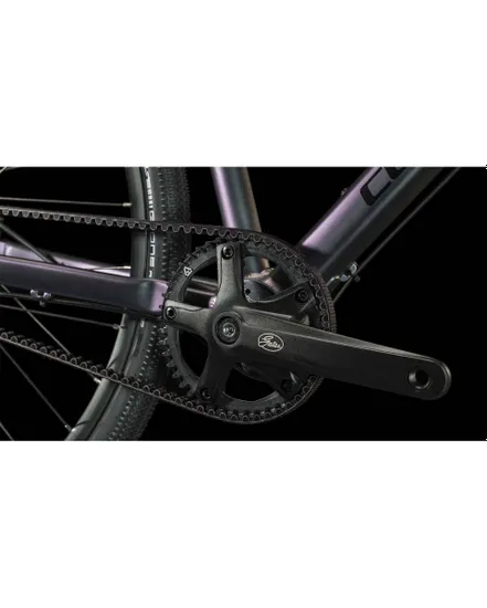 Vélo urbain/trekking Femme HYDE RACE Violet/Noir