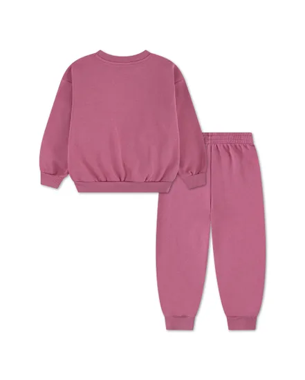 Ensemble de survetement Enfant NKN ESSENTIAL FLEECE CREW SET Rose