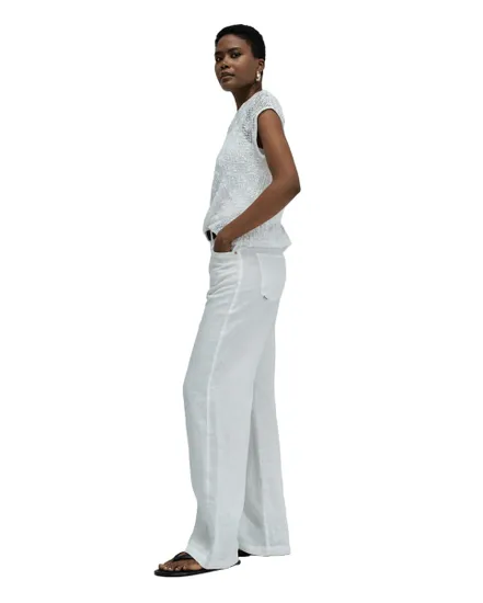 T-Shirt Femme Salsa Dentelle Blanc