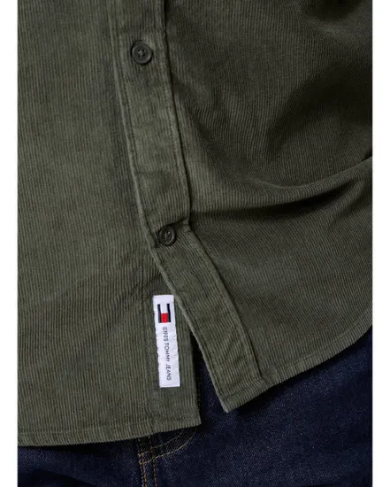 Chemise Homme REG BABY CORD SHIRT EXT Vert