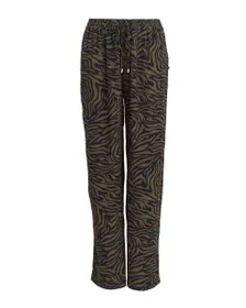 PANTALON PLAGE LARGE Femme Vert