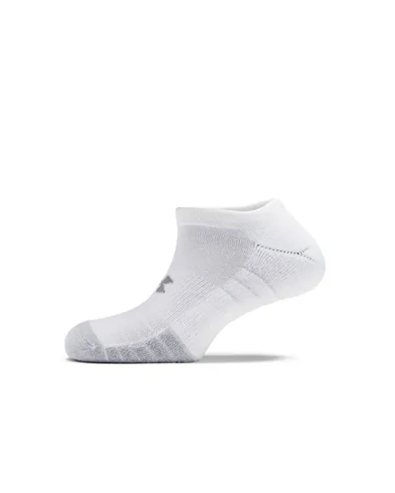 Lot de 3 paires de socquettes Unisexe UA HEATGEAR NO SHOW 3PK Blanc