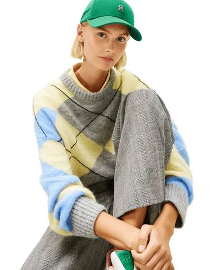 Pull Homme Argyle Alpaga