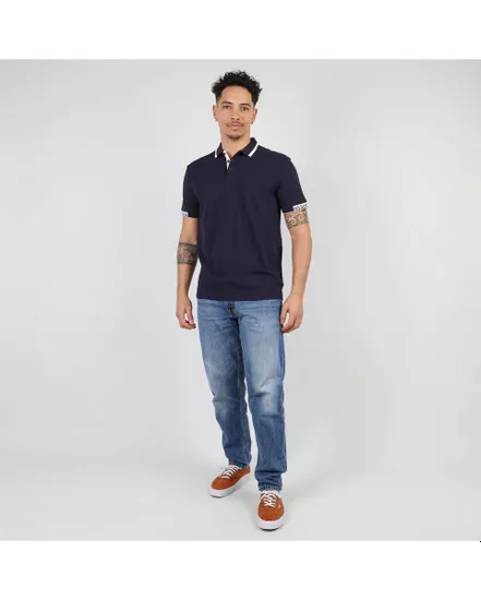 POLO MANCHES COURTES UNI Homme Bleu