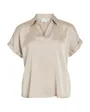 Chemisier manches courtes Femme VIENNA RAVENNA S/S TOP NOOS Beige