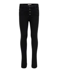 KONROSE BUTTON JEANS BLACK NOOS