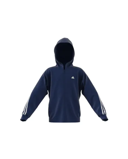 Sweat a capuche manches longues Enfant U FI 3S FZ HD Bleu