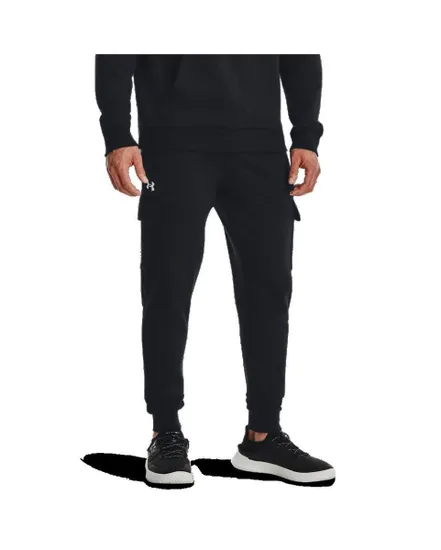 Pantalon de jogging Homme UA RIVAL FLEECE CARGO JOGGER Noir