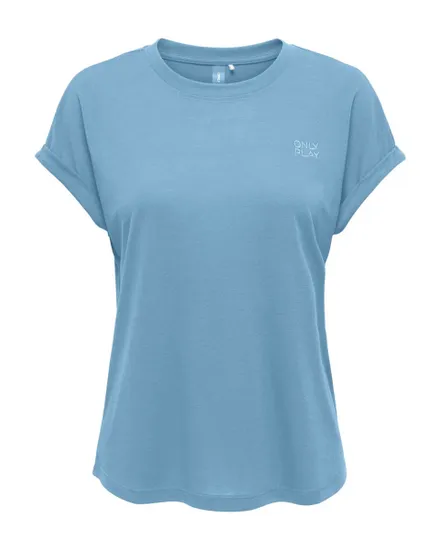 T-shirt Femme ONPFREI LIFE EMBR SS BAT LOOSE JRS TEE Bleu