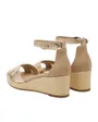 Sandales Femme FLAG METALLIC MID WEDGE ESPAD Or
