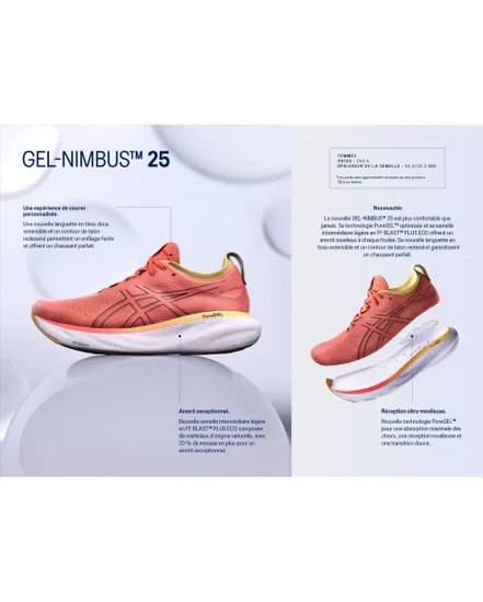 Chaussures de running Femme GEL-NIMBUS 25 Rose