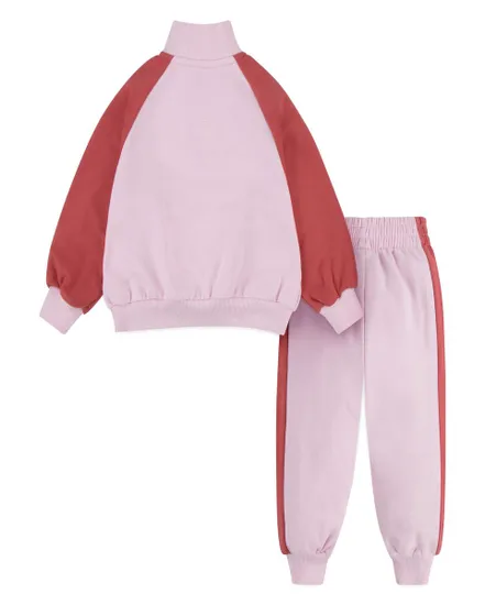 Survêtement zip Bébé fille E1D1 HALF ZIP SET Rose