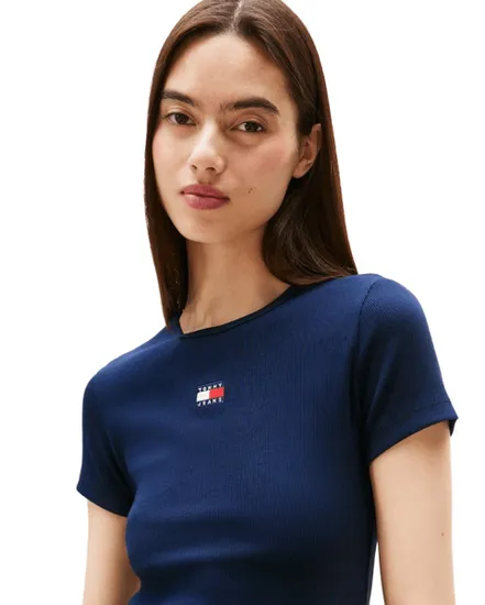 T-Shirt Femme TJW Slim Badge Rib Tee