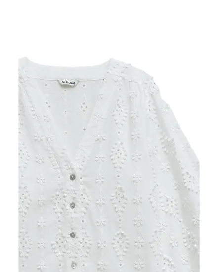 Blouse Femme Texturée Avec Dentelle