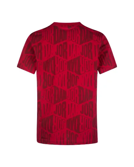 T-shirt manches courtes Enfant J DIAMOND AOP SS TEE Rouge