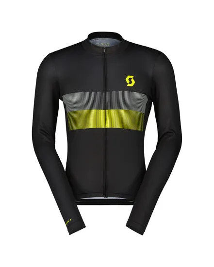 Maillot manches longues Homme RC TEAM 10 Noir/Jaune