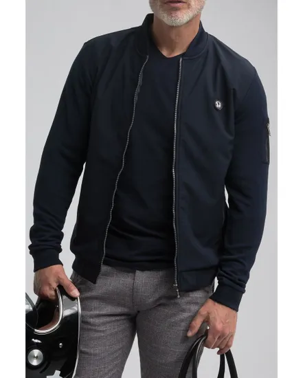 Sweat zipée Homme CLASSIC SELANIC Bleu