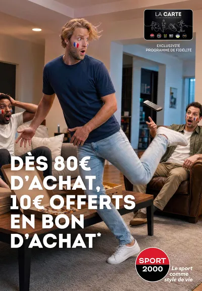 10€ OFFERTS DES 80€ D'ACHAT !