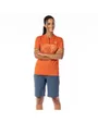 Maillot manches courtes Femme TRAIL FLOW ZIP Orange