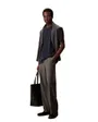 T-shirt col rond Homme SS SUPIMA CHEST EMB CREWNECK TEE Saphir Foncé