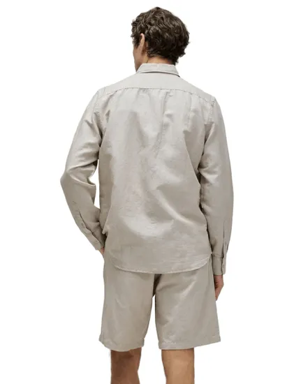 Chemise Homme Coton Lin Regular Fit