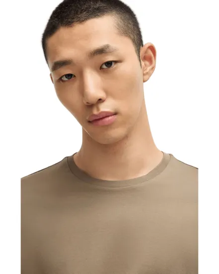 T-shirt col rond Homme DIMERSTEE Brun Medium