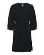 Robe courte Femme VMMYE 3/4 ABK DRESS WVN BTQ GA Noir