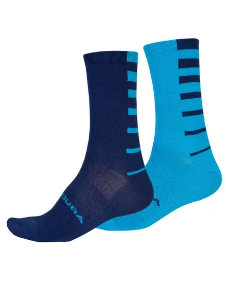 Chaussettes Homme COOLMAX STRIPE (LOT DE 2 PAIRES) Bleu