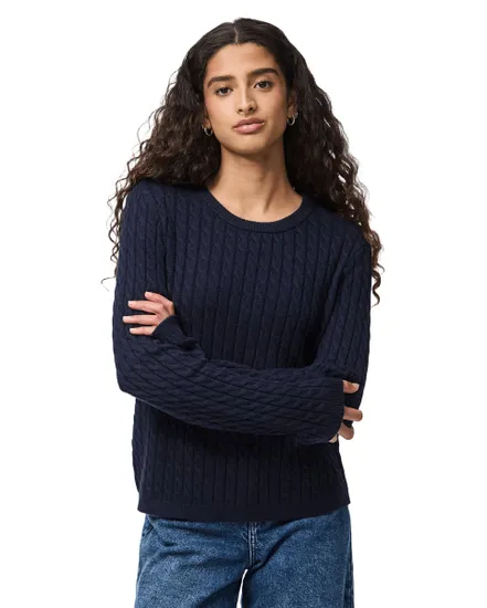 Pull Femme PCFia Maille Torsades Noos