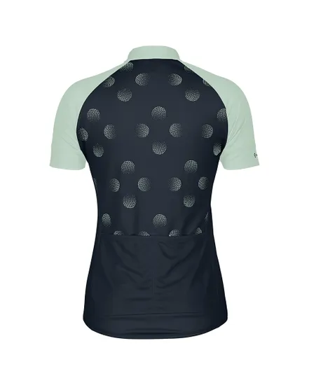 Maillot manches courtes Femme ENDURANCE 30 Bleu foncé/Vert clair